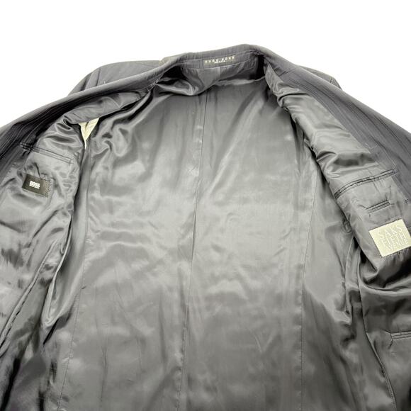 NEW Hugo Boss Two Button Blazer Virgin Wool Navy Blue Size 42R - Picture 5 of 7